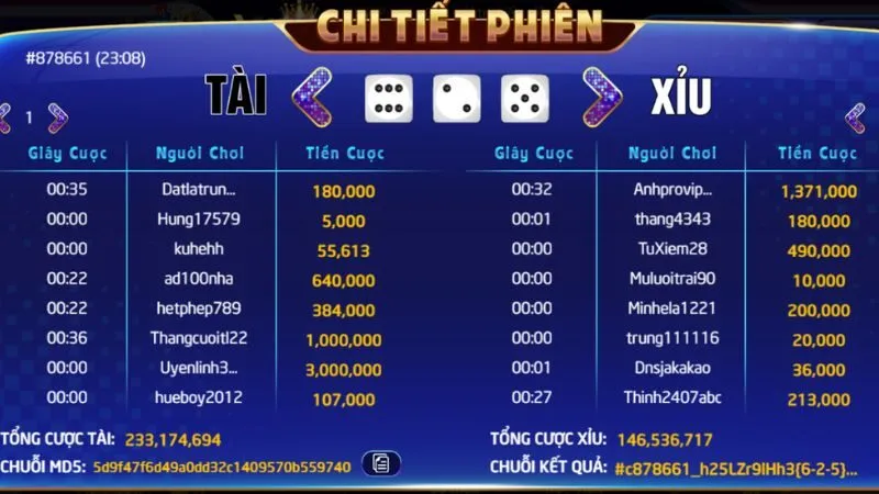 Công nghệ MD5 đảm bảo tính minh bạch khi cá cược